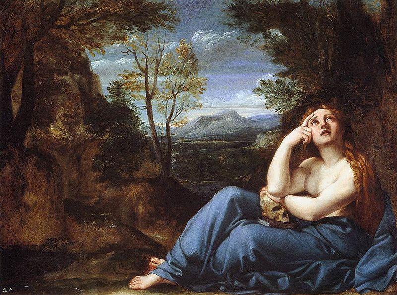 Penitent Magdalen in a Landscape, Annibale Carracci